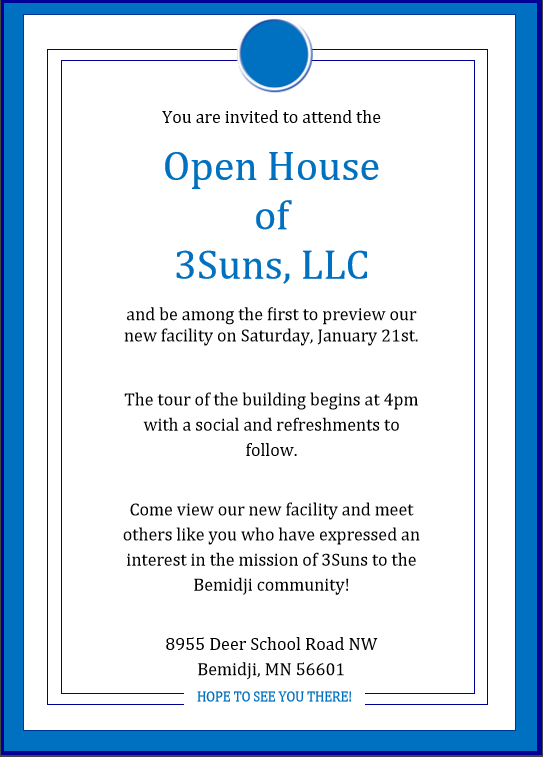 Open House Invitation